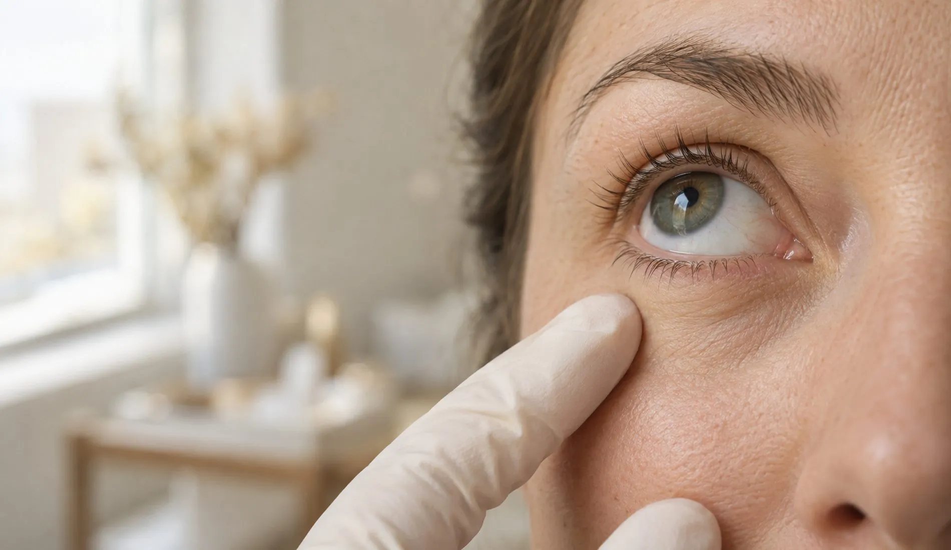 Permanente make-up langs de onderste wimperlijn